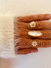 Load image into Gallery viewer, Vintage stainless steel waterproof flower bohemian women's adjustable ring